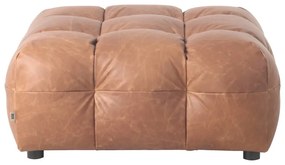 Koňakovohnedá kožená podnožka Hackman – Dutchbone