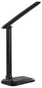 Immax 09106L - LED stmievateľná stolná lampa s bezdrôtovým nabíjaním QI LUMI LED/7W/230V čierna