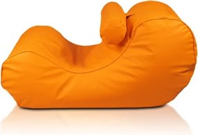Sedací vak Ležadlo XL ekokoža TiaHome - Oranžová