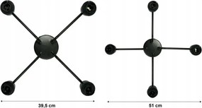 Závesná lampa DRON 4xE27 WOOD DIAMOND