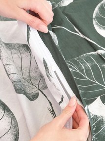 Bavlnené obliečky Renforcé - Eliot tmavo zelený