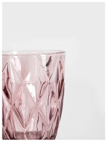 Sada štyroch pohárov LUNO ružová 748226 280 ml (4 ks)