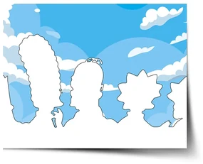 Sablio Plagát Cartoon 1 - 90x60 cm