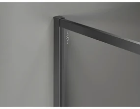 Mexen, Mexen Kioto-XF sprchová stena s rámom 60 x 202 cm, mráz 10 mm, pištoľový kov - 800-060-104-95-30-X