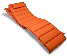 Divero 29897 Sada 2x polstrovania na lehátko - oranžová