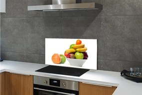 Sklenený obklad do kuchyne Ovocie v miske 140x70 cm