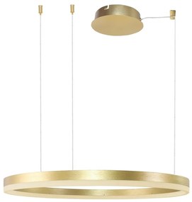 Azzardo AZ4961 -LED Stmievateľný luster na lanku HALO LED/56W/230V pr. 80 cm zlatá