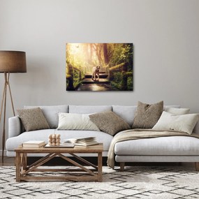 Obraz tigra v džungli (70x50 cm)