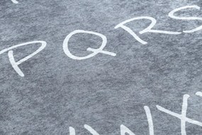 Dywany Łuszczów, Detský kusový koberec Junior 52106.801 Alphabet grey, 120x170, šedá, detská izba