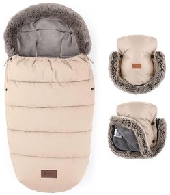 PETITE&amp;MARS - SADA Detský fusak 4v1 COMFY + rukávniky na kočík Rose Petal