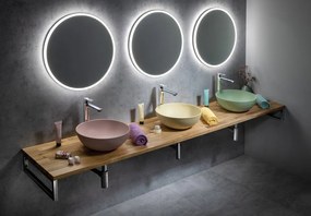 Sapho Sapho, FORMIGO betónové umývadlo na dosku, priemer 39cm, zelená matná, FG323