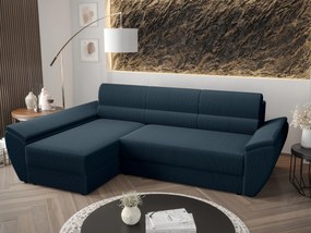 Rohová sedacia súprava Radiant L3 (tmavomodrá) (L). Akcia -20%. Vlastná spoľahlivá doprava až k Vám domov. 1062244