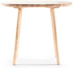 Prírodný jedálenský stôl z masívu EMKO Naïve, ⌀ 90 cm