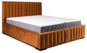 Čalúnená posteľ 140x200 cm Veggie II (medená). Vlastná spoľahlivá doprava až k Vám domov. 1041785
