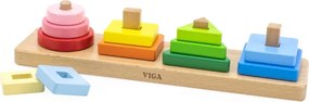 Kocky s triedičom tvarov Viga 44686 geometrické obrazce