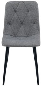 Jedálenská stolička LIBRA tmavosivá / čierne nohy