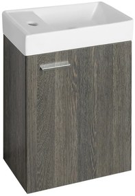 Aqualine Aqualine, ZOJA skrinka s keramickým umývadlom 40x22 cm, mali wenge, 51049MW-02