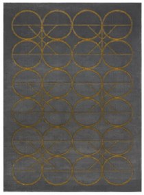 Dywany Łuszczów Kusový koberec Emerald 1010 grey and gold - 160x220 cm