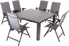 Doppler PRATO YELMO ALU, polohovacie kreslá, 6+1