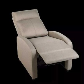 LuxuryForm DESIGN Televízne kreslo RUFO s polohovaním - béžové