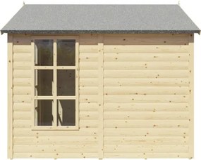 Drevený záhradný domček Konsta Blockhaus LUX 19 mm prírodný 181x239 cm vr. podlahy