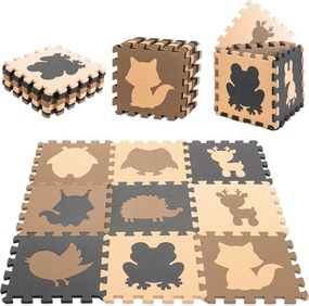 KIK Detská penová podložka puzzle EVA 9 dielov 85 x 85 cm