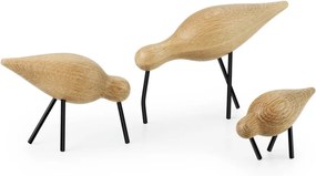 Normann Copenhagen Drevený vtáčik Shorebird, veľký, prírodný