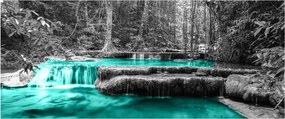 Obraz - Zimná rieka (120x50 cm)