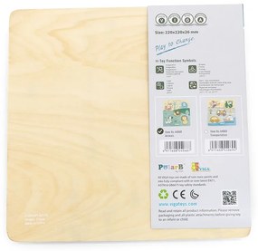 Drevené vkladacie puzzle zvieratá Viga
