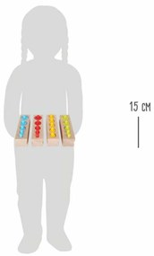 Small Foot Drevené vkladacie závažička farebná