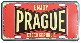 GiftyCity Plechová ceduľa Prague