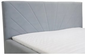 Čalúnená posteľ s úložným priestorom a matracom LEKS Mäta 180 x 200 cm