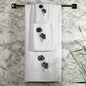 BAVLNENÝ UTERÁK ACELIA SADA 30X50 CM, 50X90 CM, 70X140 CM BIELA