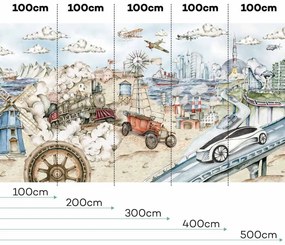 DEKORNIK Industrial Evolution - Tapeta / From Past To Future - 500 cm