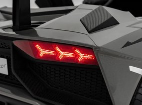 Detské elektrické autíčko Lamborghini Aventador SV 24 V sivé