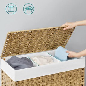 Plastový kôš na bielizeň 66 x 33 x 66 cm