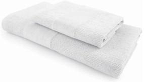 Sada uterákov CARRARA 1ks 60x100 cm a 1ks 40x55 cm 100% bavlna, biela