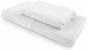 Sada uterákov CARRARA 1ks 60x100 cm a 1ks 40x55 cm 100% bavlna, biela