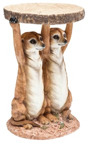 Animal sestry surikaty príručný stolík Ø33 cm