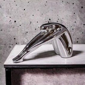 Stolová dekorácia 31x21x17 cm živica/lesklý chróm