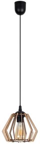 Luster na lanku BERGO 1xE27/60W/230V čierna