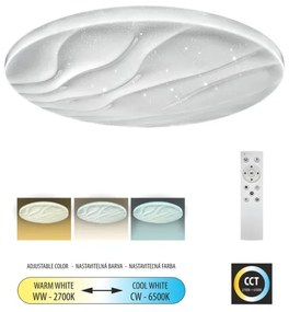 LED Stmievateľné stropné svietidlo LIKA LED/60W/230V 2700-6500K + diaľkové ovládanie
