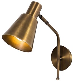 Nástenná lampa Sivani III mosadzná