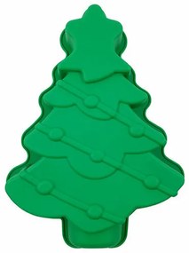 Altom Silikónová forma Vianočný stromček, 30 x 21,5 x 4 cm, zelená