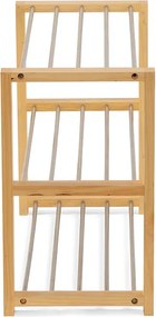 Noela Oceľový botník v dekore dreva NEX 3 poschodia