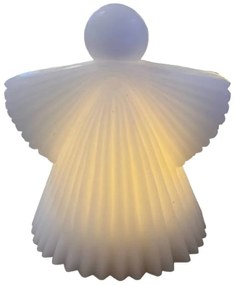SIRIUS LED voskový anjel, biely, 12,5 cm