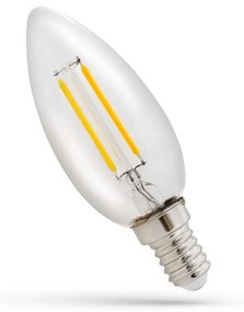 LED žárovka svíčka E27 230V 1W E14 neutrální bílá
