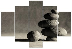 Obraz - Šedé kamene (150x105 cm)