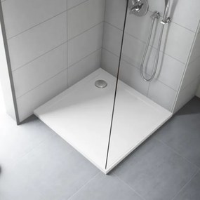 Polimat Štvorcová akrylátová sprchová vanička Geos 80x80 (90x90, 100x100) POLIMAT-Farba: Biela, POLIMAT-Rozmery: 80x80