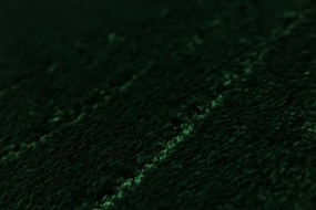 Kúpeľňový koberček Shell fľaškovo zelený